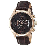 Buy Shop Guess Analog Chronograph Brown Dial Brown Leather Strap Watch For Men - W14052G2 USA Online