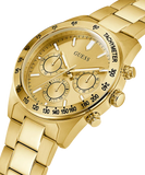 Buy Shop Guess Analog Chronograph Gold Dial Gold Steel Strap Watch for Men - GW0329G3 USA Online