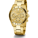 Buy Shop Guess Analog Chronograph Gold Dial Gold Steel Strap Watch for Men - GW0329G3 USA Online