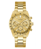Buy Shop Guess Analog Chronograph Gold Dial Gold Steel Strap Watch for Men - GW0329G3 USA Online