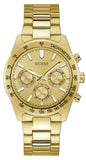 Buy Shop Guess Analog Chronograph Gold Dial Gold Steel Strap Watch for Men - GW0329G3 USA Online