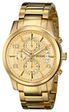 Buy Shop Guess Analog Chronograph Gold Dial Gold Steel Strap Watch for Men - W0075G5 USA Online