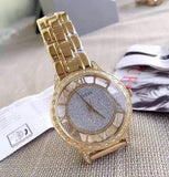 Buy Shop Guess Analog Diamonds Silver Dial Gold Steel Strap Watch For Women - W1013l2 USA Online