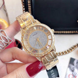Buy Shop Guess Analog Diamonds Silver Dial Gold Steel Strap Watch For Women - W1013l2 USA Online