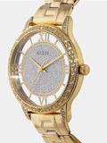 Buy Shop Guess Analog Diamonds Silver Dial Gold Steel Strap Watch For Women - W1013l2 USA Online