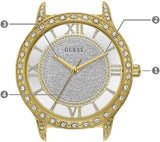 Buy Shop Guess Analog Diamonds Silver Dial Gold Steel Strap Watch For Women - W1013l2 USA Online