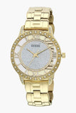 Buy Shop Guess Analog Diamonds Silver Dial Gold Steel Strap Watch For Women - W1013l2 USA Online