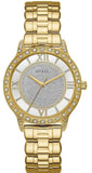 Buy Shop Guess Analog Diamonds Silver Dial Gold Steel Strap Watch For Women - W1013l2 USA Online
