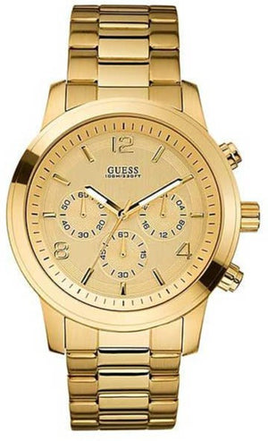 Buy Shop Guess Analog Gold Dial Gold Steel Strap Watch for Men - W15061G2 USA Online
