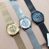 Buy Shop Guess Analog Multifunction Black Dial Black Mesh Bracelet Watch for Men - GW0368G3 USA Online