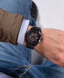 Buy Shop Guess Analog Multifunction Black Dial Black Mesh Bracelet Watch for Men - GW0368G3 USA Online
