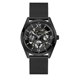 Buy Shop Guess Analog Multifunction Black Dial Black Mesh Bracelet Watch for Men - GW0368G3 USA Online