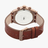 Buy Shop Guess Analog Multifunction White Dial Brown Leather Strap Watch for Men - GW0262G3 USA Online