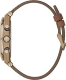 Buy Shop Guess Analog Multifunction White Dial Brown Leather Strap Watch for Men - GW0262G3 USA Online