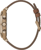 Buy Shop Guess Analog Multifunction White Dial Brown Leather Strap Watch for Men - GW0262G3 USA Online