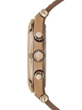 Buy Shop Guess Analog Multifunction White Dial Brown Leather Strap Watch for Men - GW0262G3 USA Online