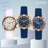 Buy Shop Guess Analog Quartz Blue Dial Blue Rubber Strap Watch For Women - W0562L3 USA Online