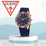 Buy Shop Guess Analog Quartz Blue Dial Blue Rubber Strap Watch For Women - W0562L3 USA Online