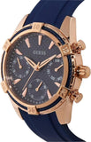 Buy Shop Guess Analog Quartz Blue Dial Blue Rubber Strap Watch For Women - W0562L3 USA Online