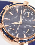 Buy Shop Guess Analog Quartz Blue Dial Blue Rubber Strap Watch For Women - W0562L3 USA Online