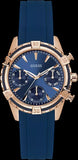 Buy Shop Guess Analog Quartz Blue Dial Blue Rubber Strap Watch For Women - W0562L3 USA Online