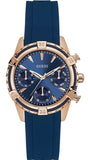 Buy Shop Guess Analog Quartz Blue Dial Blue Rubber Strap Watch For Women - W0562L3 USA Online
