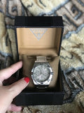 Buy Shop Guess Analog Quartz Silver Dial Silver Steel Strap Watch For Men - U0377G1 USA Online