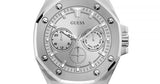Buy Shop Guess Analog Quartz Silver Dial Silver Steel Strap Watch For Men - U0377G1 USA Online