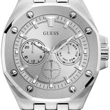 Buy Shop Guess Analog Quartz Silver Dial Silver Steel Strap Watch For Men - U0377G1 USA Online