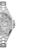 Buy Shop Guess Analog Quartz Silver Dial Silver Steel Strap Watch For Men - U0377G1 USA Online