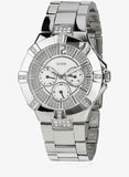 Buy Shop Guess Vista Diamonds Silver Dial Silver Steel Strap Watch for Women - W12080L1 USA Online