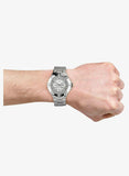 Buy Shop Guess Vista Diamonds Silver Dial Silver Steel Strap Watch for Women - W12080L1 USA Online