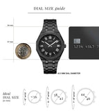Buy Shop Guess Asset Quartz Black Dial Black Steel Strap Watch For Men - GW0575G3 USA Online