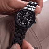 Buy Shop Guess Asset Quartz Black Dial Black Steel Strap Watch For Men - GW0575G3 USA Online