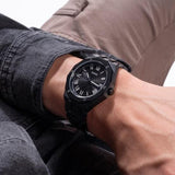 Buy Shop Guess Asset Quartz Black Dial Black Steel Strap Watch For Men - GW0575G3 USA Online