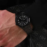 Buy Shop Guess Asset Quartz Black Dial Black Steel Strap Watch For Men - GW0575G3 USA Online