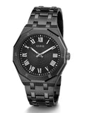 Buy Shop Guess Asset Quartz Black Dial Black Steel Strap Watch For Men - GW0575G3 USA Online