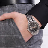 Buy Shop Guess Asset Quartz Black Dial Silver Steel Strap Watch For Men - GW0575G1 USA Online