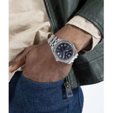 Buy Shop Guess Asset Quartz Blue Dial Silver Steel Strap Watch For Men - GW0575G4 USA Online