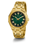 Buy Shop Guess Asset Quartz Green Dial Gold Steel Strap Watch For Men - GW0575G2 USA Online