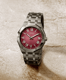 Buy Shop Guess Asset Quartz Red Dial Black Steel Strap Watch For Men - GW0575G5 USA Online