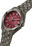 Buy Shop Guess Asset Quartz Red Dial Black Steel Strap Watch For Men - GW0575G5 USA Online