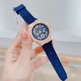 Buy Shop Guess Asteria Multifunction Blue Dial Blue Rubber Strap Watch For Women - GW0620L3 USA Online