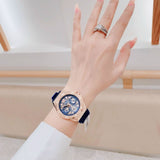 Buy Shop Guess Asteria Multifunction Blue Dial Blue Rubber Strap Watch For Women - GW0620L3 USA Online