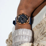 Buy Shop Guess Asteria Multifunction Blue Dial Blue Rubber Strap Watch For Women - GW0620L3 USA Online