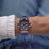 Buy Shop Guess Asteria Multifunction Blue Dial Blue Rubber Strap Watch For Women - GW0620L3 USA Online