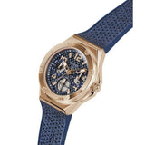 Buy Shop Guess Asteria Multifunction Blue Dial Blue Rubber Strap Watch For Women - GW0620L3 USA Online