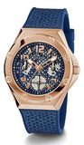 Buy Shop Guess Asteria Multifunction Blue Dial Blue Rubber Strap Watch For Women - GW0620L3 USA Online