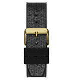 Buy Shop Guess Asteria Multifunction Gold Dial Black Rubber Strap Watch For Women - GW0620L2 USA Online