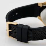 Buy Shop Guess Asteria Multifunction Gold Dial Black Rubber Strap Watch For Women - GW0620L2 USA Online